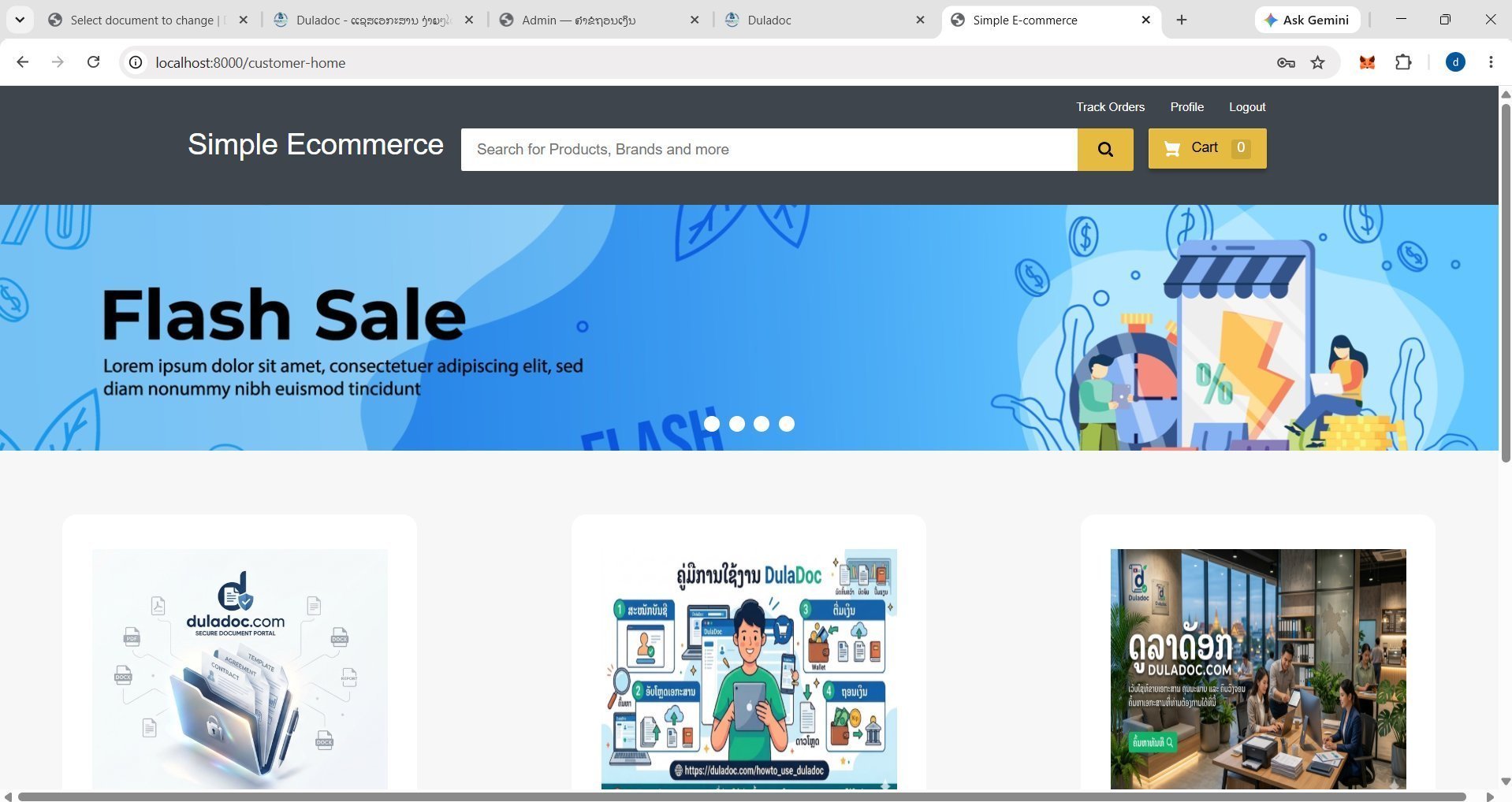 ລະບົບຈັດການຮ້ານຄ້າອອນລາຍ (Online Shopping Management System)